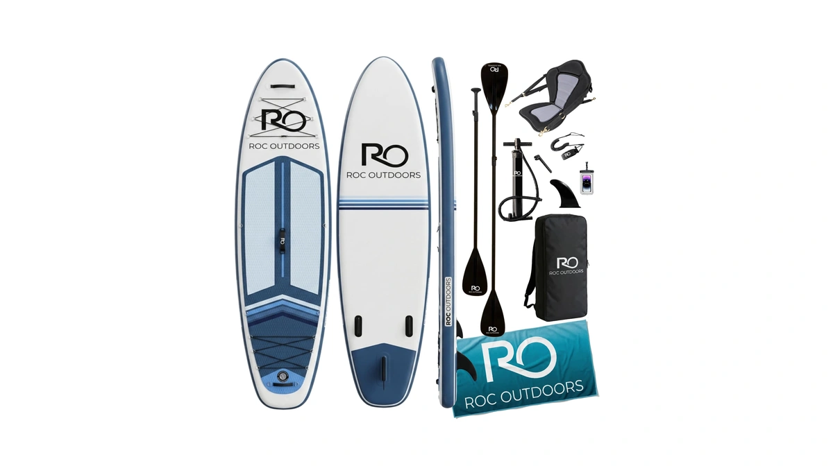 Roc Inflatable Stand Up Paddle Board 10' 6" With Premium