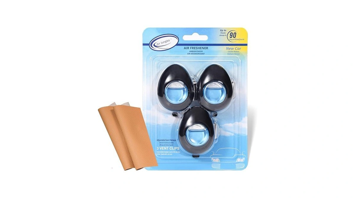 Air Jungles Car Air Freshener Vent Clip 3 Ct, New