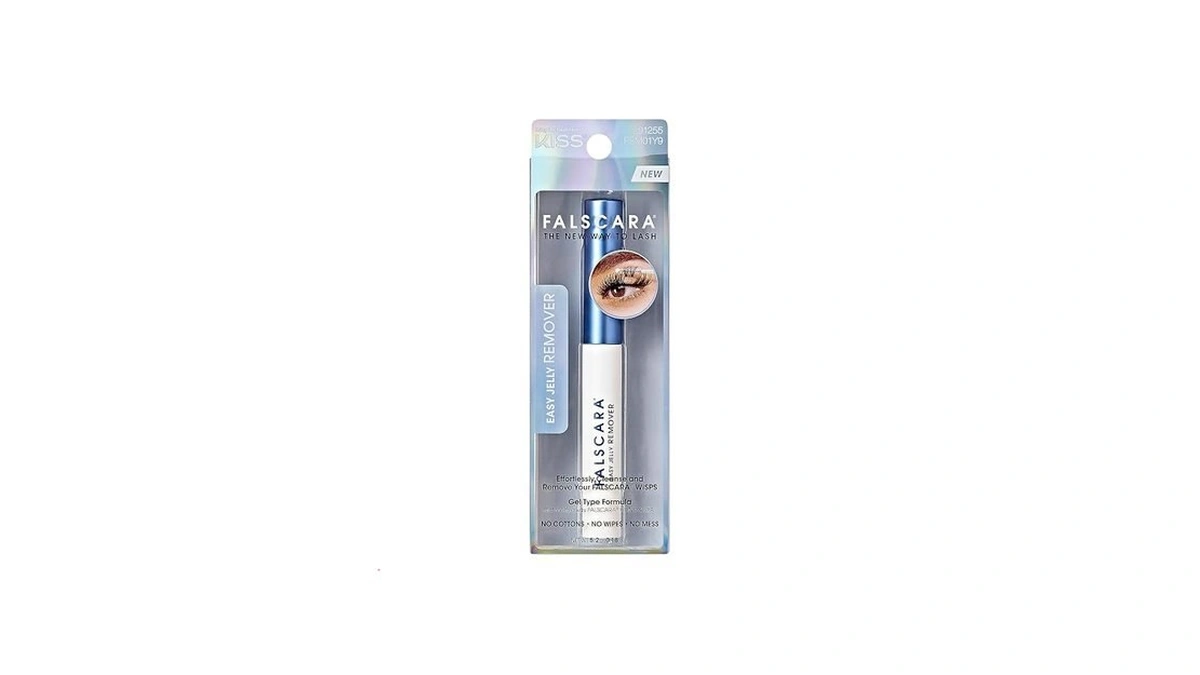 Kiss Falscara Easy Jelly Remover, Brush Applicator, Gel Formula, Net