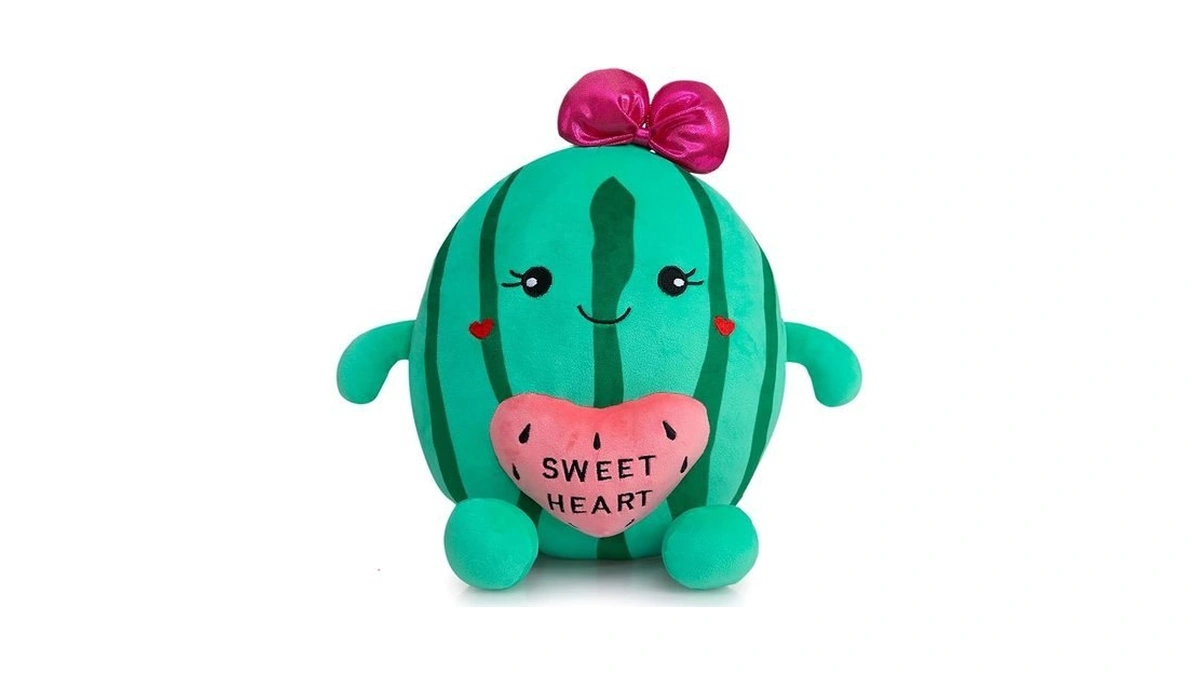 Wenmotdy Watermelon Plush Toys 17 Inches Cute Fruit Stuffed Animal