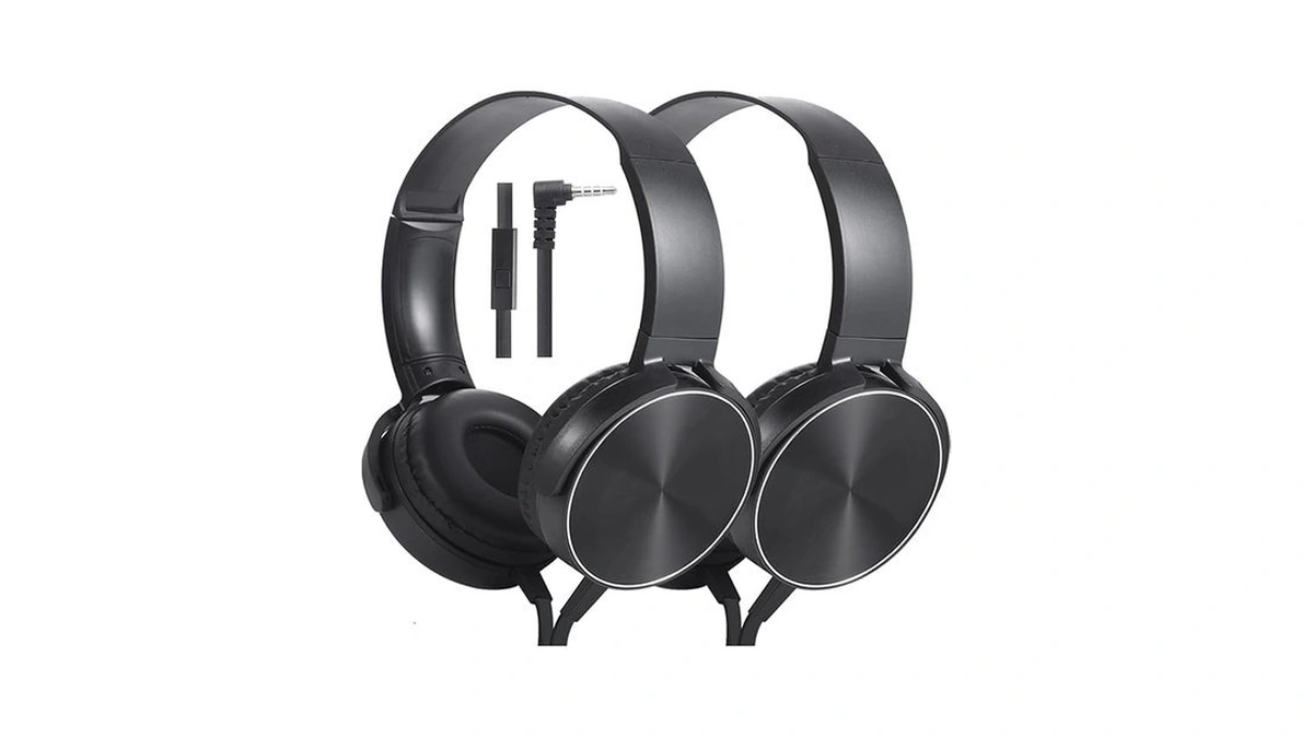 Wensdo 2 Pack Wired Classroom Headphones With Microphone For Kids