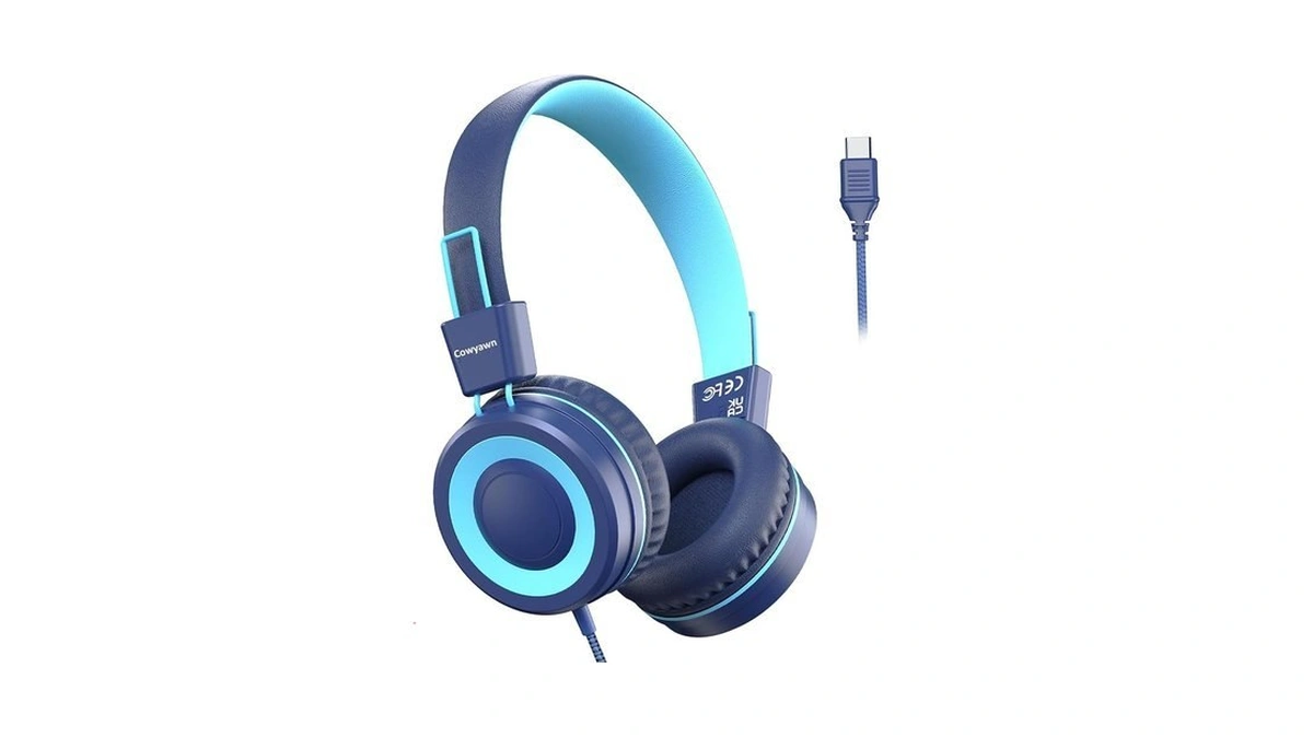 Cowyawn Usb Type C Kids Headphones For School, Wired Toddler
