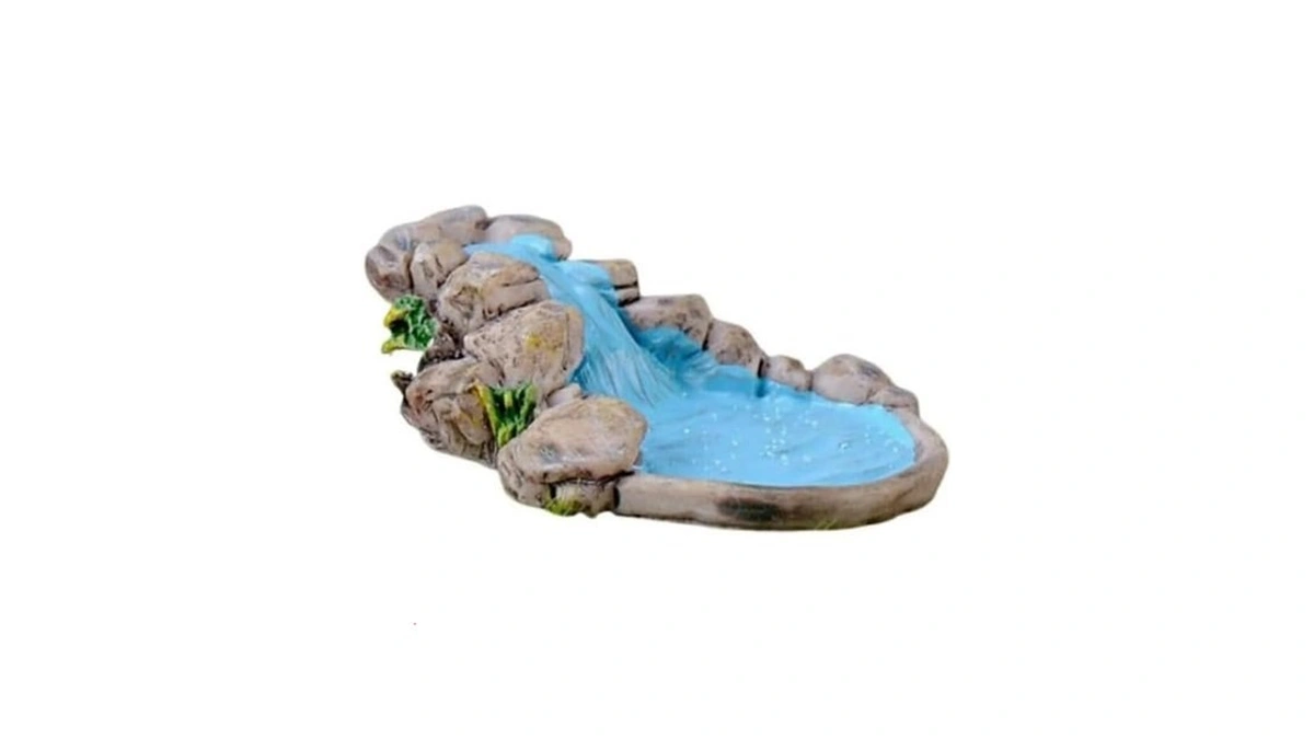 Blue Diy Miniature Mini Water Pool Fairy Garden Lawn Ornament