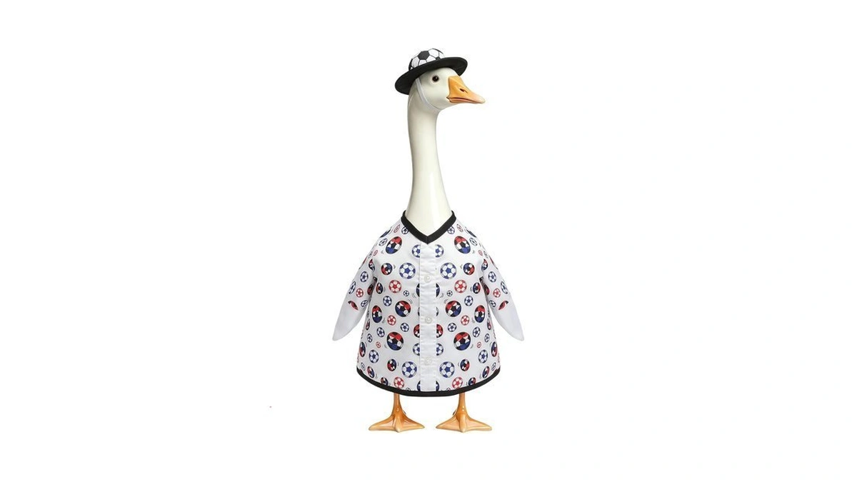 Avxdbr Soccer Porch Goose Outfit For 23inch Lawn Statue 2026