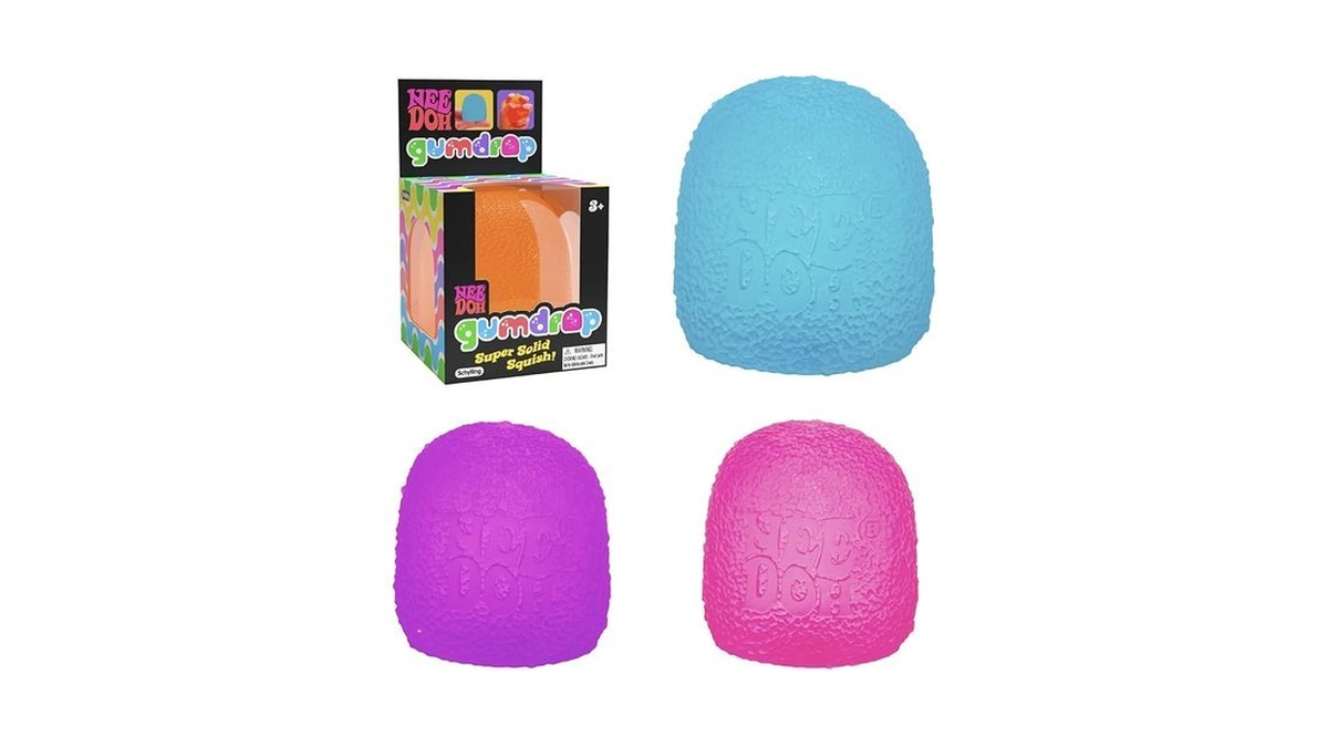 Schylling Needoh Gumdrop - Textured Sensory Toy With Super Solid