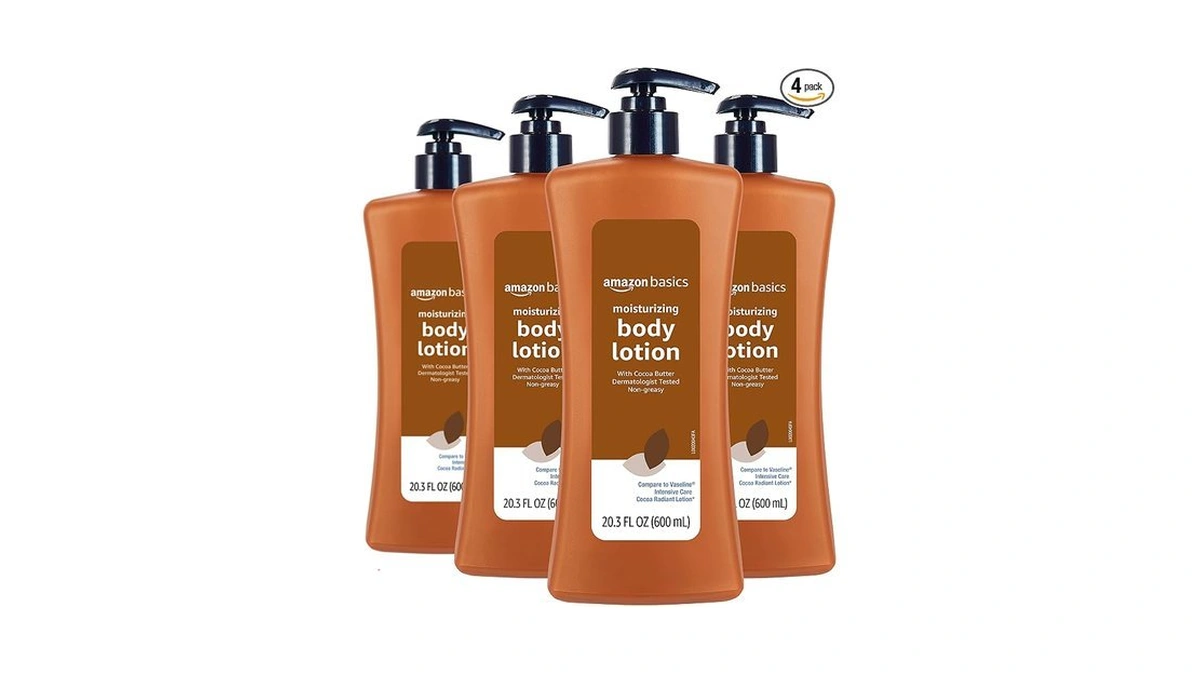 Amazon Basics Moisturizing Cocoa Butter Body Lotion For Dry Skin,