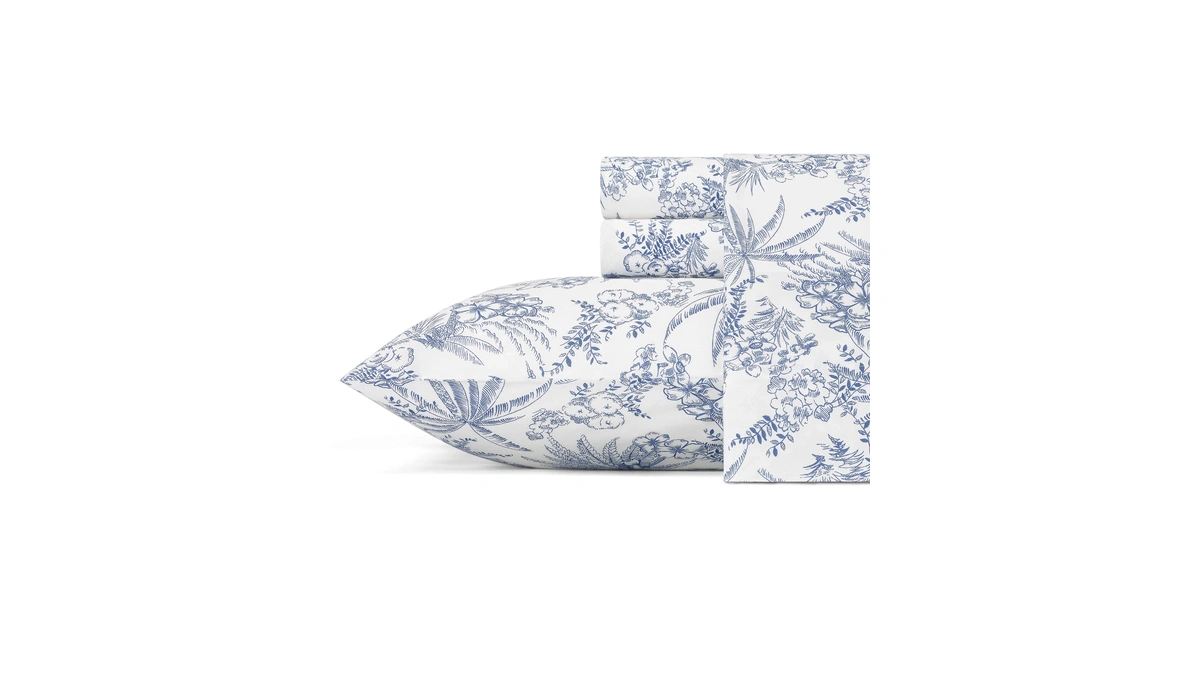 Tommy Bahama - Queen Size Sheet Set, Crisp Percale Cotton