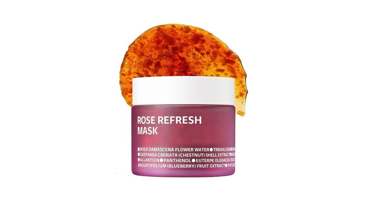 Isoi Bulgarian Rose Refresh Mask, Hydrating Mask With 70% Bulgarian