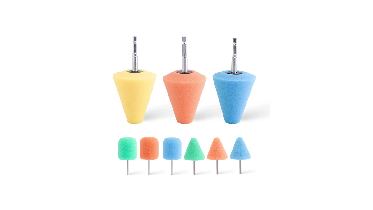 Polishing Cone Zfe 9 Pcs Sponge Buffing For Automotive Car