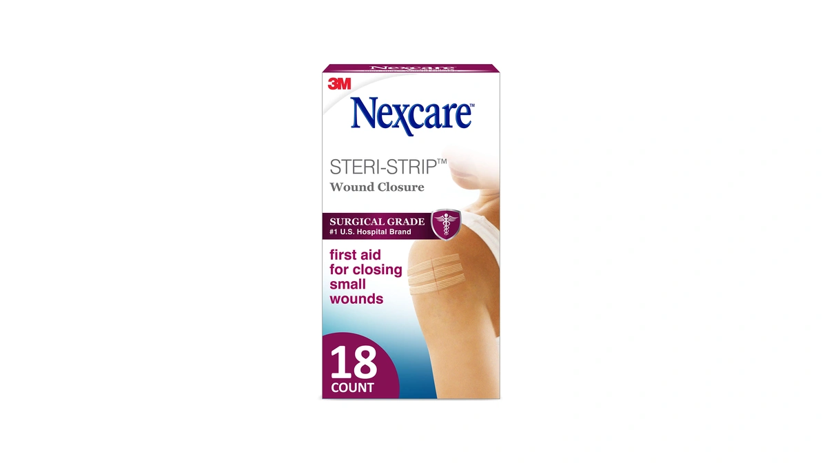Nexcare Steri-strip Wound Closure, Breathable Strips Hold Small Wounds Firmly