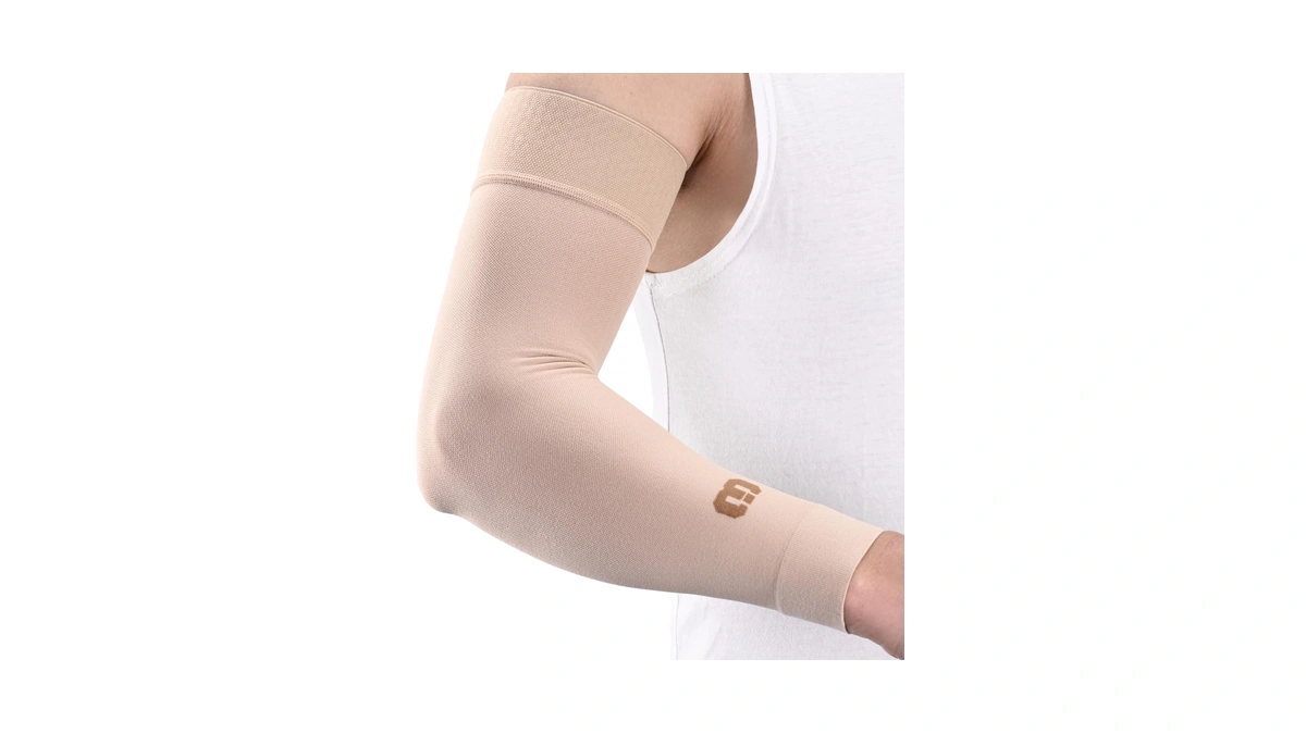 Mgang Lymphedema Medical Compression Arm Sleeve 20-30 Mmhg, Full Arm
