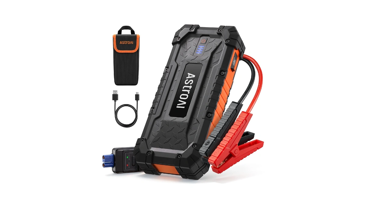 Astroai S8 Ultra Car Jump Starter, 4000a Safe 12v Battery