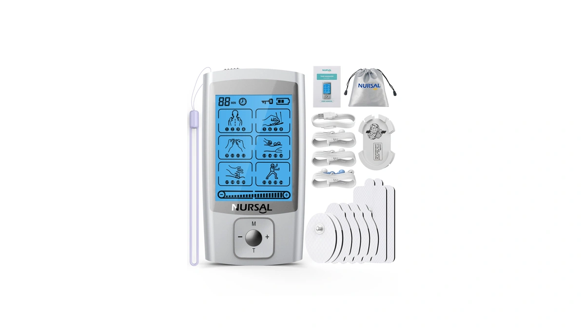 Nursal 24 Modes Tens Unit Muscle Stimulator With Continuous Stimulation,