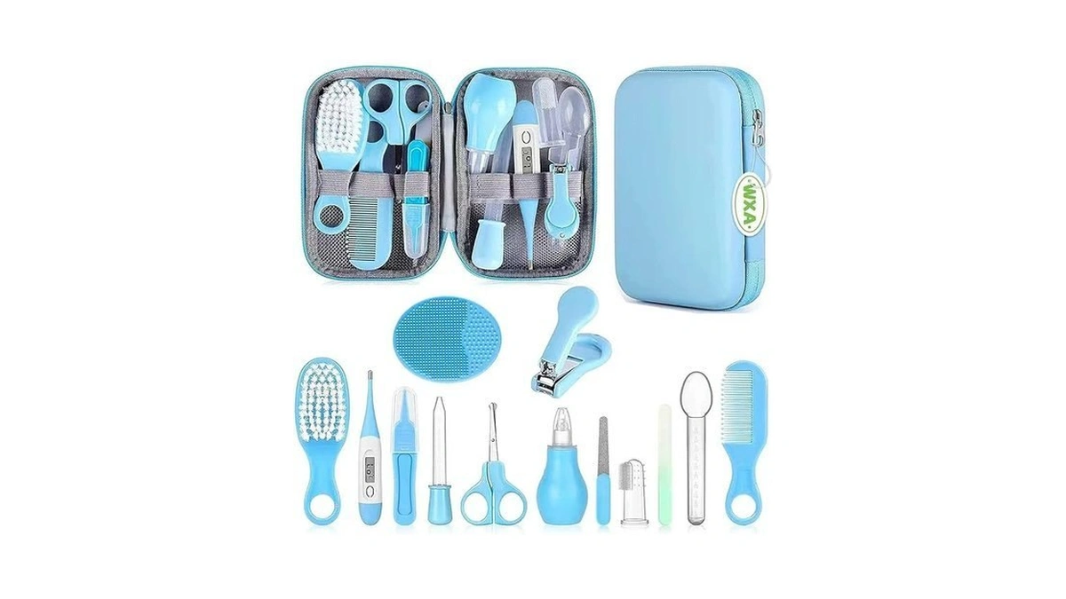 Baby Grooming Kit, Infant Safety Care Set With Hair Brush