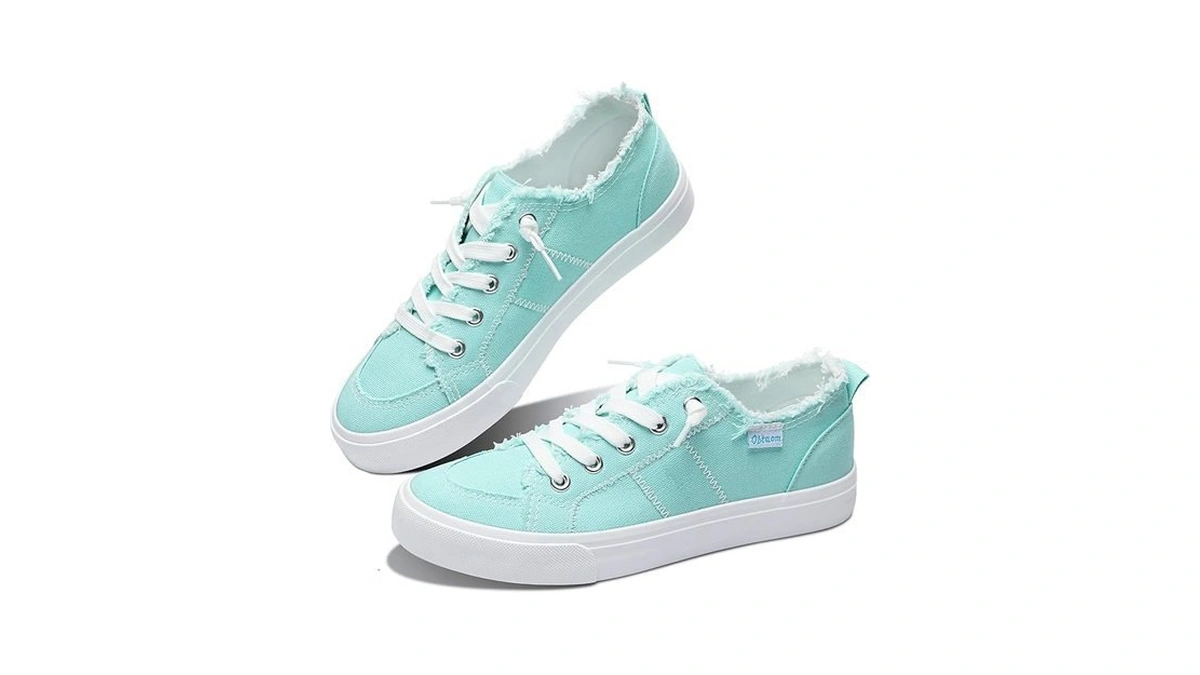 Obtaom Women's Play Fashion Sneaker Comfortable Canvas Slip On Shoes