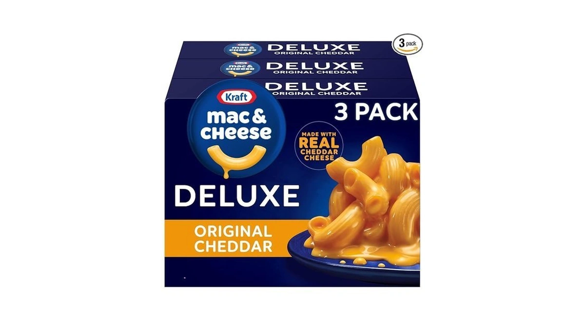 Kraft Deluxe Mac And Cheese, 3 Boxes, For Easy Dinner