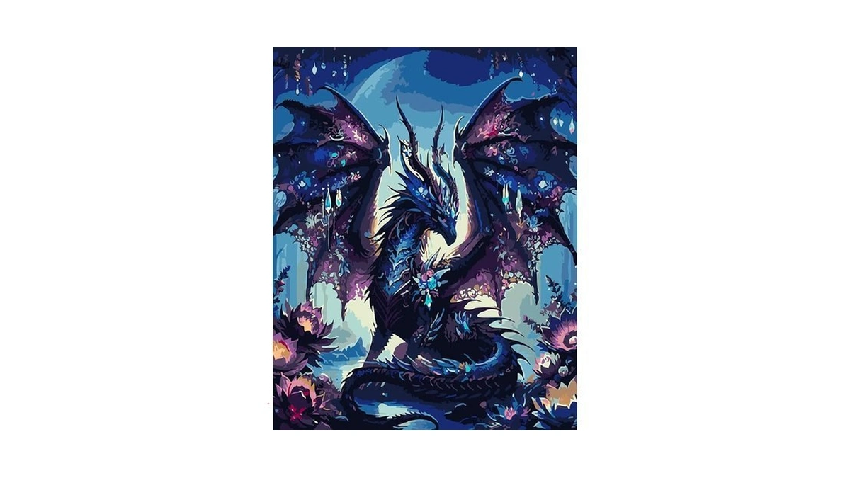 Ekuxom Dragon Paint By Numbers Kit For Adults-diy Paint By