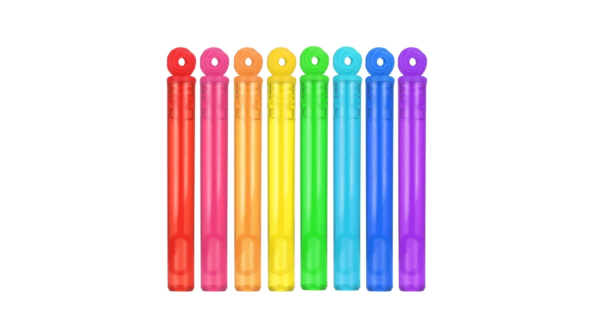 32-piece 8 Colors Mini Bubble Wands Assortment Party Favors Toys