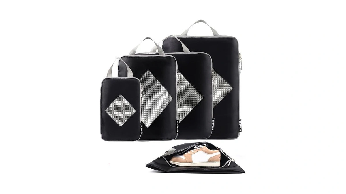Cactour Compression Packing Cubes For Travel,expandable Packing Cubes For Suitcases,