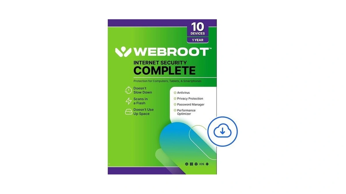 Webroot Internet Security Complete Antivirus Software 2026 10 Device 1