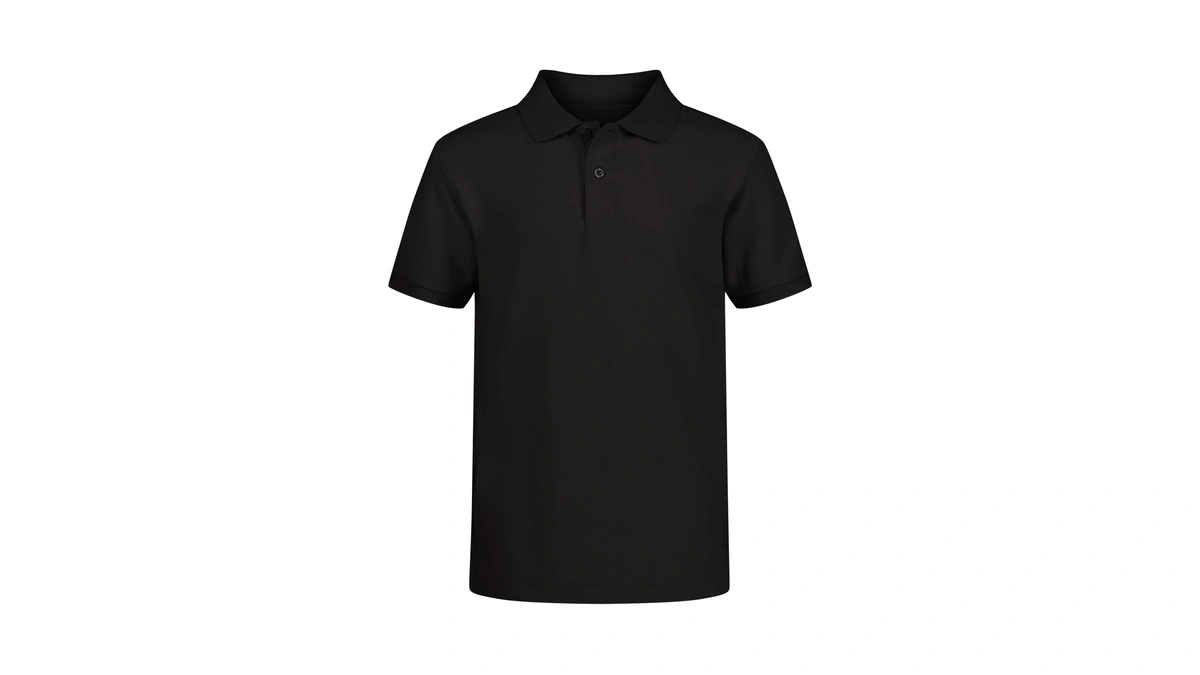 Izod Boys' School Uniform Short Sleeve Pique Polo, Black, 5