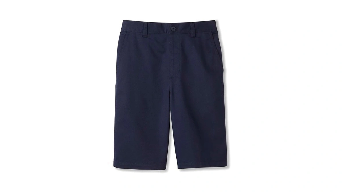French Toast Boys' Pull-on Twill Chino Shorts, Navy, 10