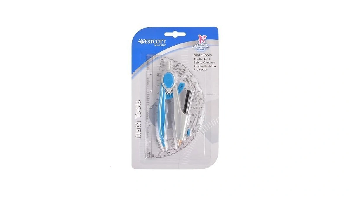 Amazon : Westcott Compass And Protractor Math And
