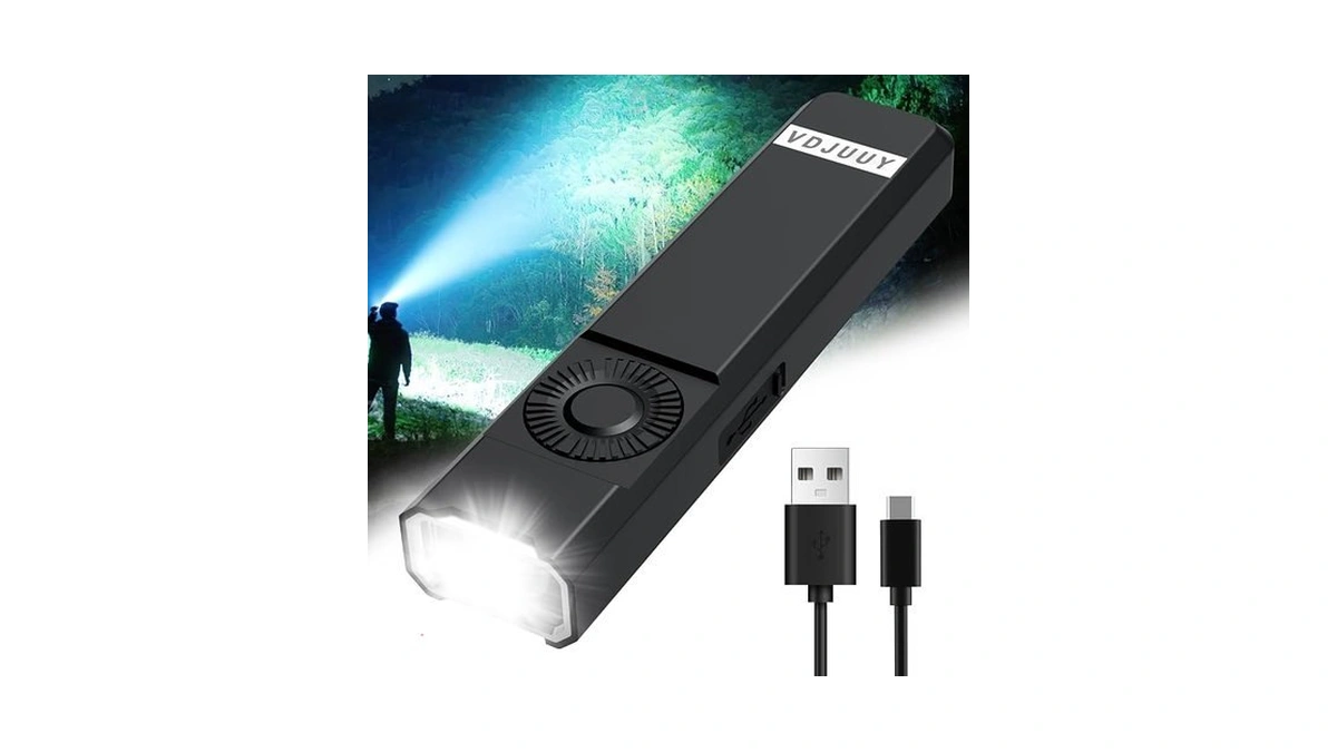 Rechargeable Flashlight High Lumens, Super Bright Led Light With Infinite