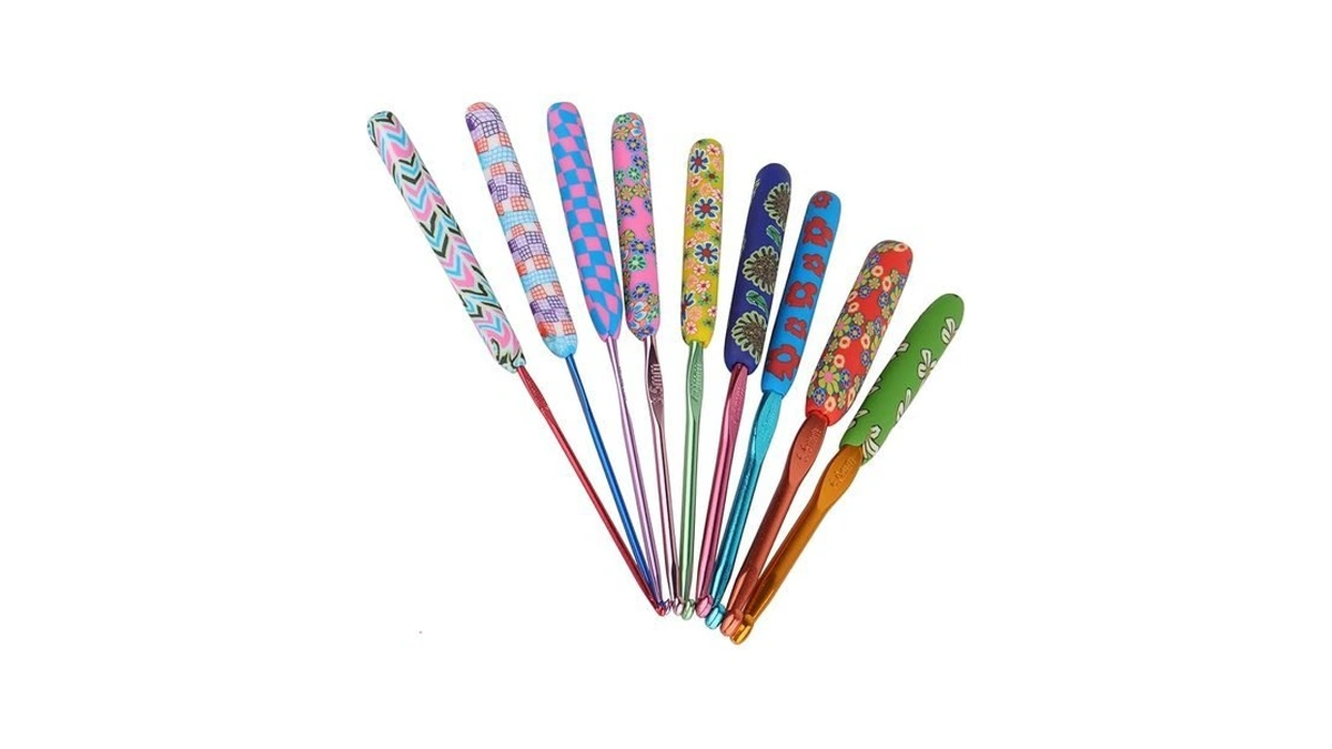 Coopay Warm Crochet Hooks For Grandmother, Art Aluminum Soft Grip