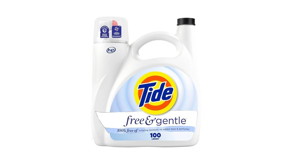 Tide Free & Gentle Liquid Laundry Detergent, 100 Loads, 132