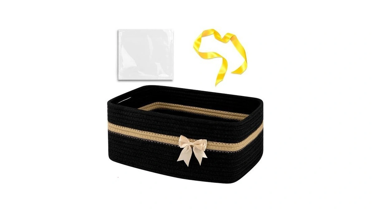 Oiahomy Large Woven Storage Basket With Handles For Nursery Living