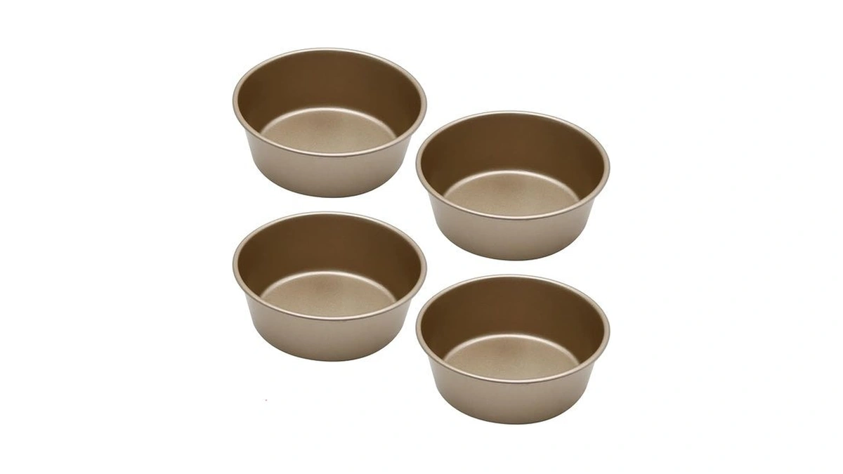 4pcs Mini Cake Pan Set Small Round Cake Pan Set