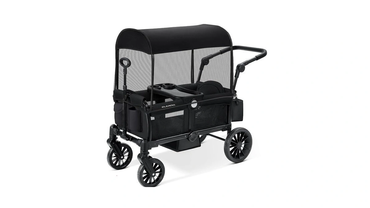 Elemara Stroller Wagon, 2 Seat Stroller For 2 Kids, Premium