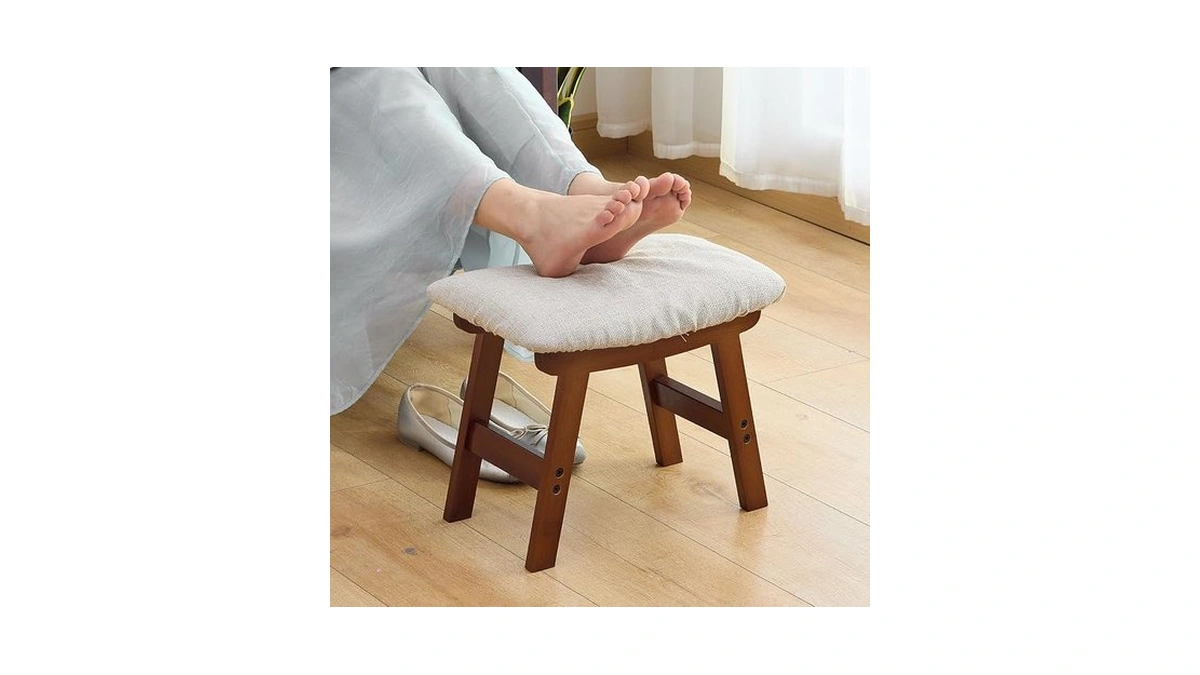 Wieghda Foot Stool,under Desk Foot Rest Ottoman, Washable Stool For