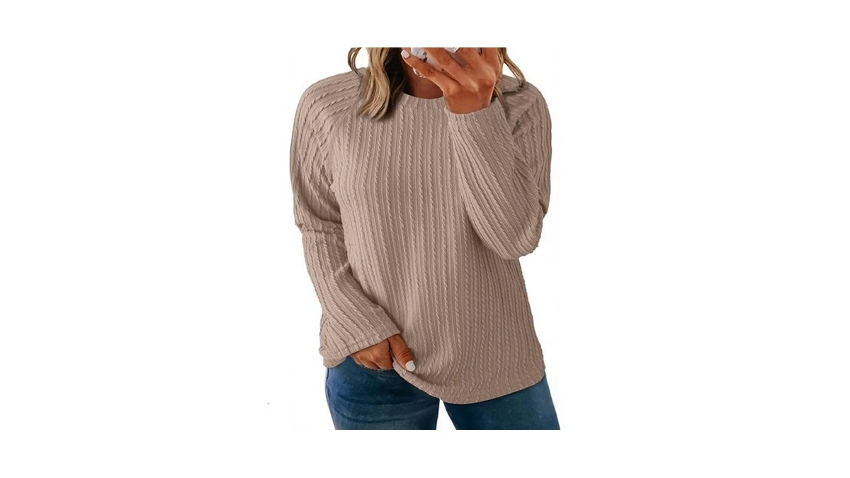Eytino Women Plus Size Tunic Tops 2026 Trendy Crewneck Long