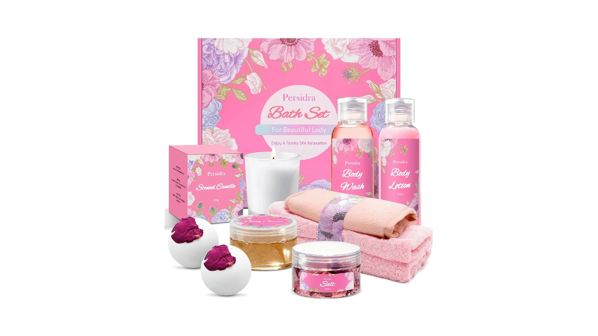 Persidra Gifts For Women Spa Gift Baskets - 9pcs Self