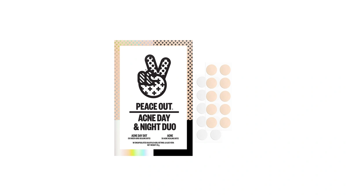Amazon coupon: Peace Out Acne Day & Night Duo, Invisibl
