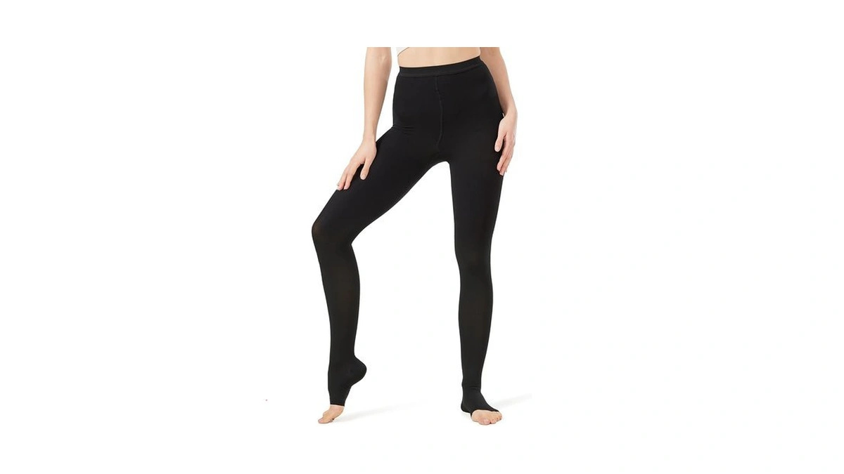 Nurcom 15-20 Mmhg Compression Pantyhose For Women & Men, Open