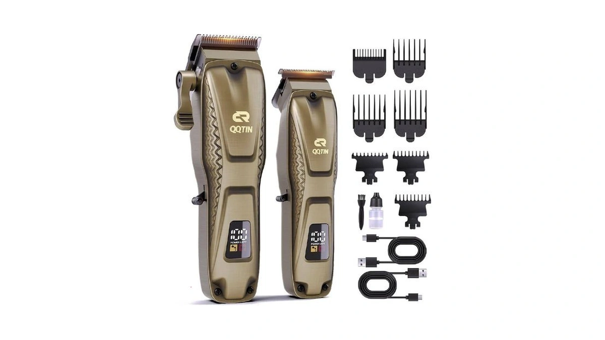 Qqtin Hair Clippers For Men Professional, Cordless Clippers And Trimmers