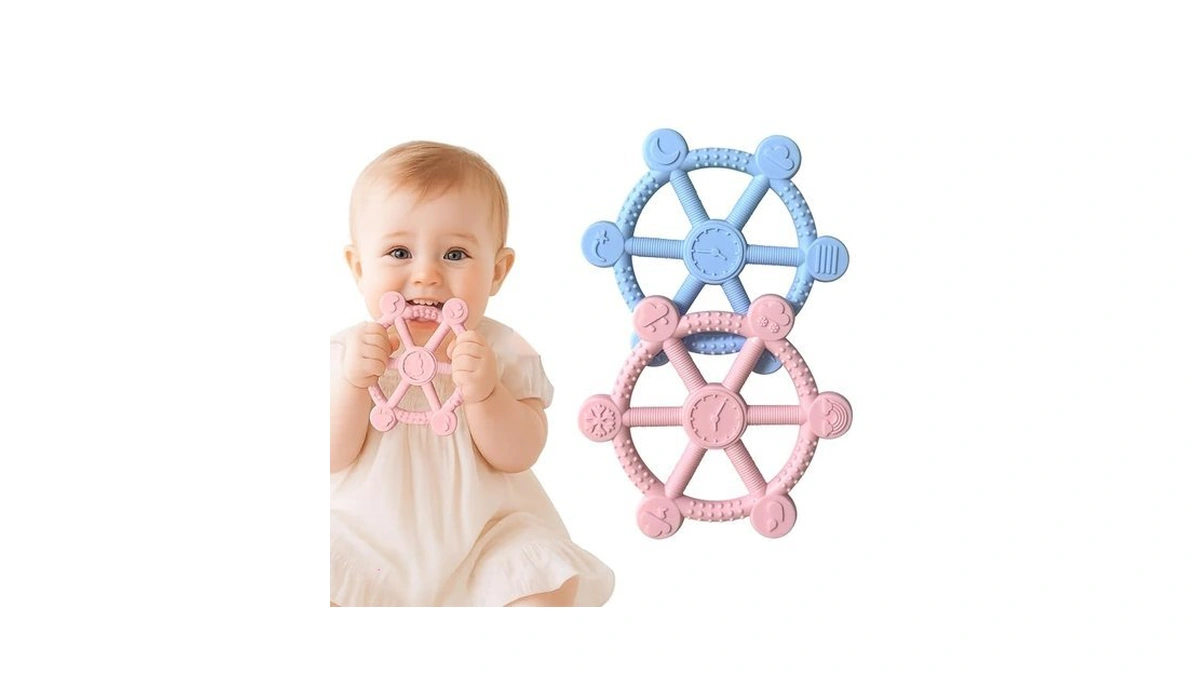 2 Packs Teething Toys For Babies 3-12 Months, Pain Relief