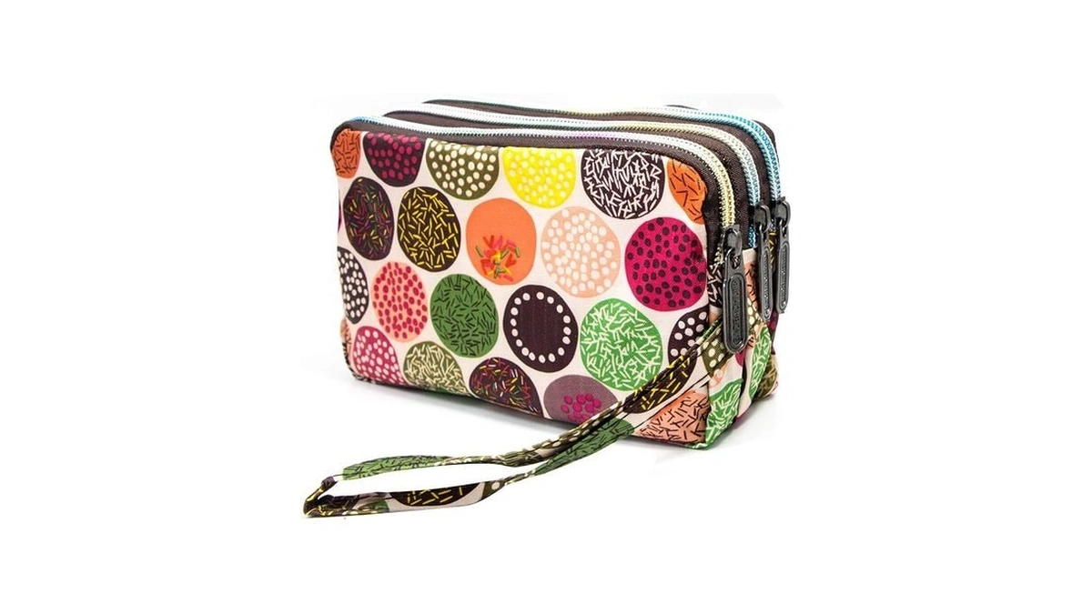 Biaotie Large Capacity Wristlet Wallet - Women Printed Nylon Waterproof