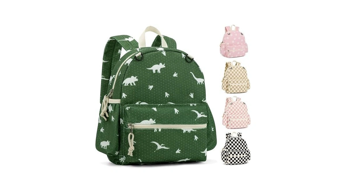 Neverwhy Corduroy Toddler Backpack For Boys & Girls, Kids Backpacks