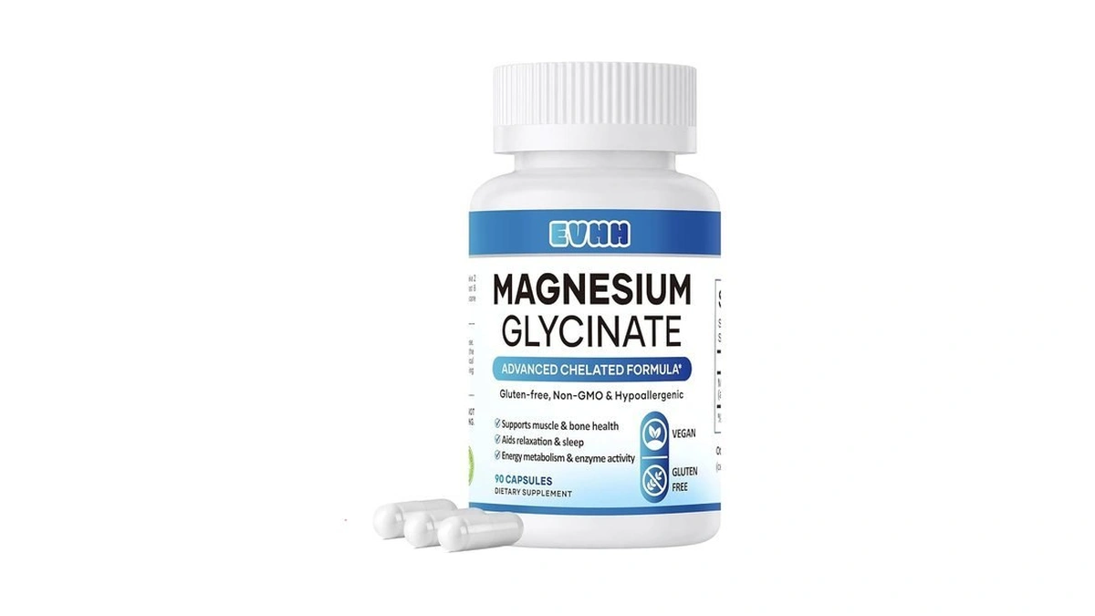 Evhh Magnesium Glycinate 240mg Vegan Capsules, 90 Count