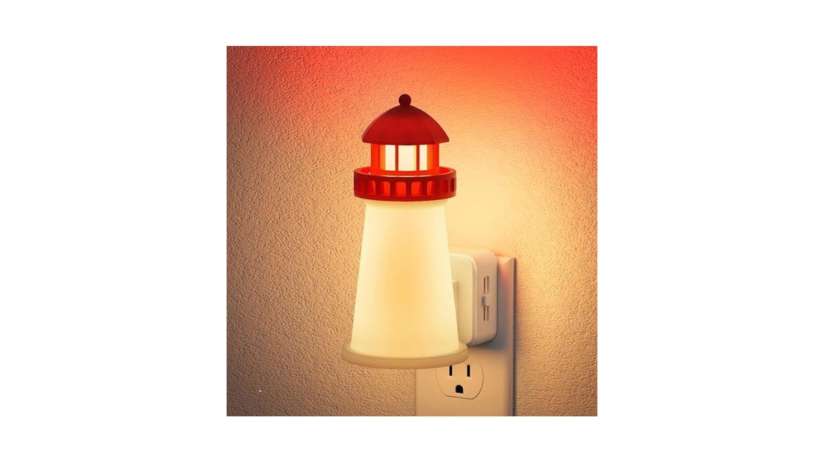 Jandcase Night Lights Plug Into Wall,3d Printed Beacon Night Light,3000k