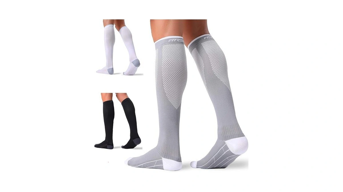 Fitrell 3 Pairs Compression Socks For Women And Men 20-30mmhg-