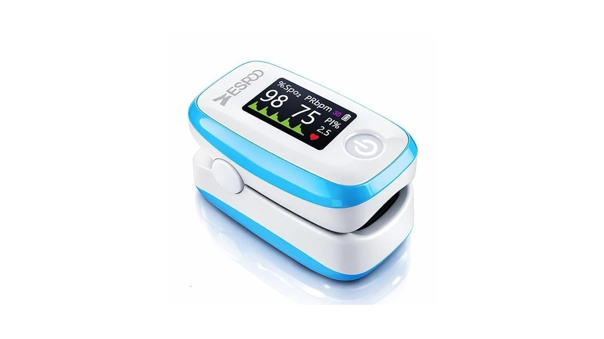 Pulse Oximeter Fingertip, Blue, Oxygen Monitor Fingertip With Tft Display,