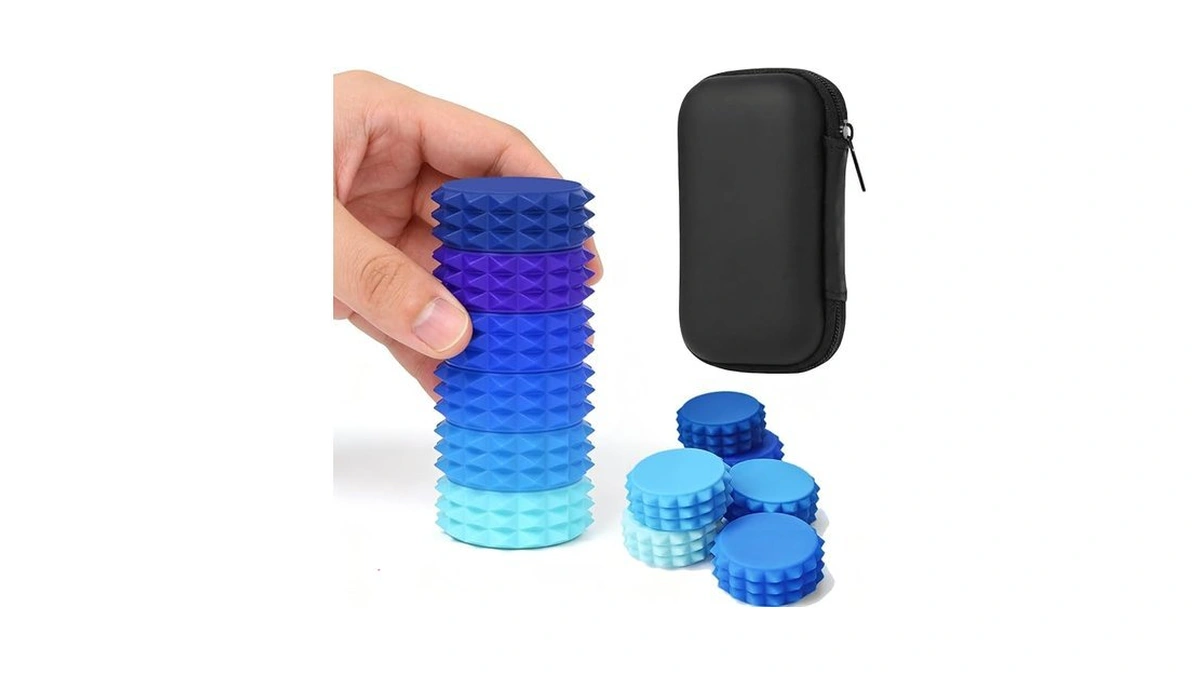 Fidget Toys Adults, 6 Pack Silicone Massage Roller Handheld For
