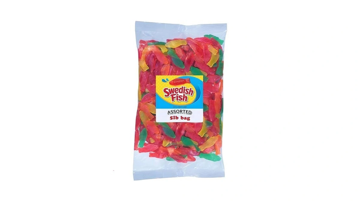 Swedish Fish Assorted Soft & Chewy Gummy Candy, Bulk Candy,
