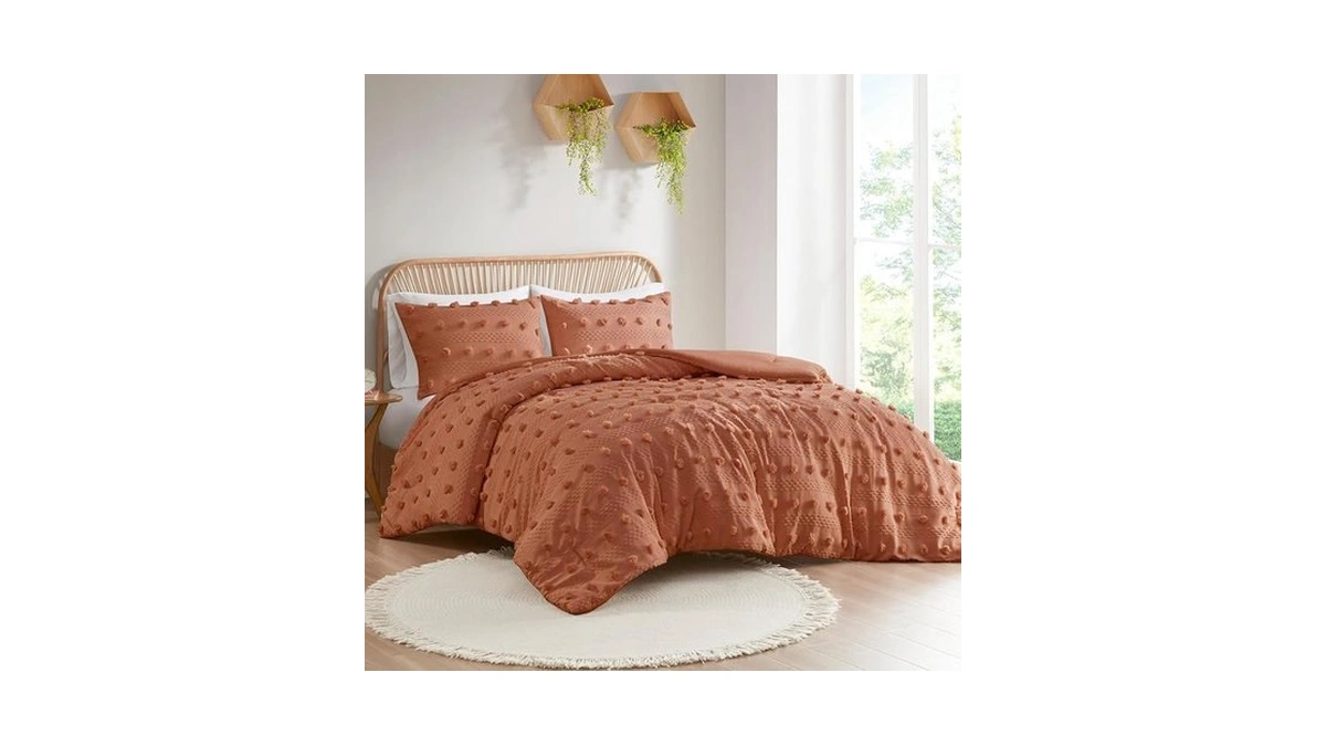 Intelligent Design Twin Comforter Set, Clipped Jacquard Comforter Set Chic