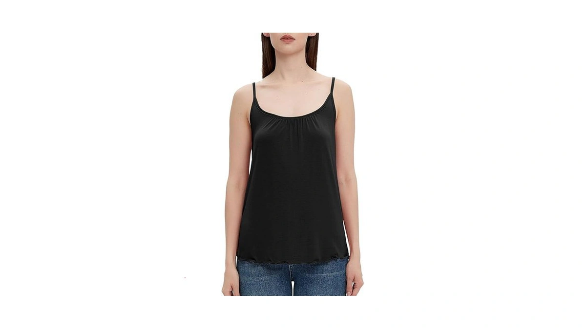 Aflowyii Modal Camisole For Women Spaghetti Strap Tank Top Pleated